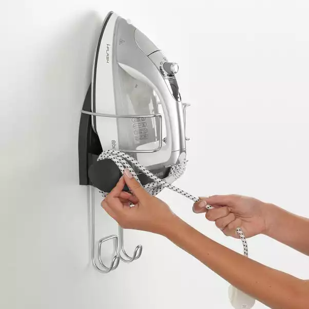 Brabantia Ironing Board Hanger And Iron Store In Black 5 Brabantia Ironing Board Hanger And Iron Store In Black - Image 5