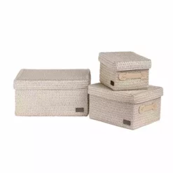 Dunelm Set Of 3 Lidded Baskets -Dunelm Sales Store 1000051019 alt02