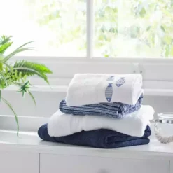 Dunelm Navy Egyptian Cotton Towel -Dunelm Sales Store 1000072373 alt04