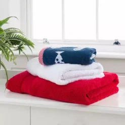 Dunelm Red Egyptian Cotton Towel -Dunelm Sales Store 1000072376 alt06
