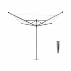 Brabantia 4 Arm Rotary Liftomatic Airer, 60m -Dunelm Sales Store 1000078359 alt02