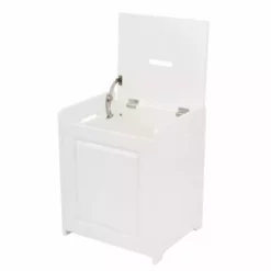 Lloyd Pascal Verona White Laundry Basket -Dunelm Sales Store 1000087265 alt02