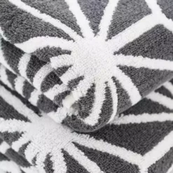 Dunelm Charcoal Geo Towel -Dunelm Sales Store 1000095346 alt02