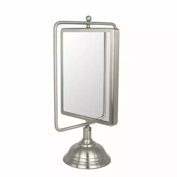 Dunelm Keepers Lodge Satin Nickel Mirror 2 Dunelm Keepers Lodge Satin Nickel Mirror - Image 2