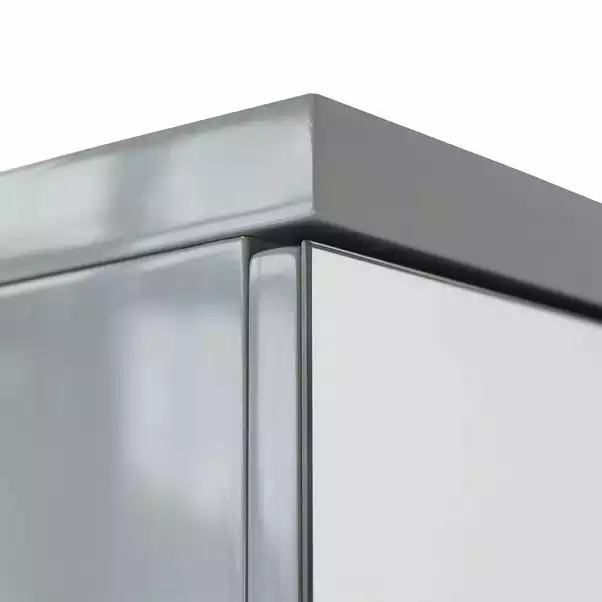 Lloyd Pascal Siena Grey Mirror Cabinet 4 Lloyd Pascal Siena Grey Mirror Cabinet - Image 4