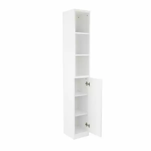 Lloyd Pascal Siena White Tall Cabinet 2 Lloyd Pascal Siena White Tall Cabinet - Image 2
