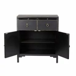 Dunelm Hanna 2 Drawer & 1 Door Chest, Black -Dunelm Sales Store 1000106945 alt02