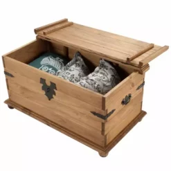 Seconique Corona Pine Storage Trunk 8 Seconique Corona Pine Storage Trunk -Dunelm Sales Store 1000108058 alt02