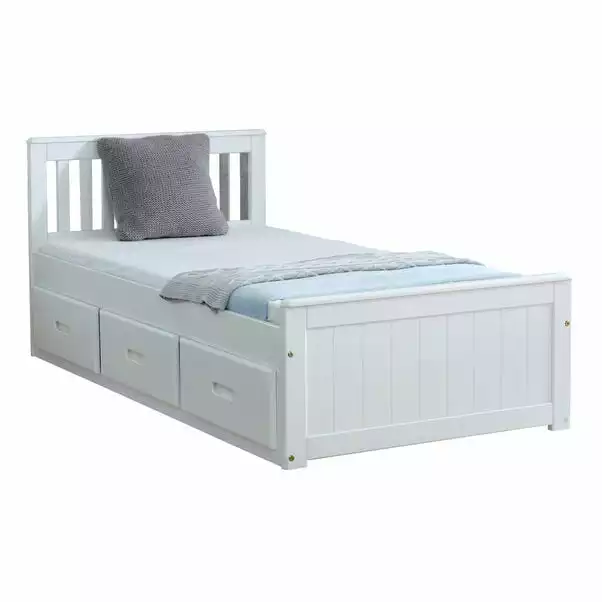 Amani Mission White Storage Bed 2 Amani Mission White Storage Bed - Image 2