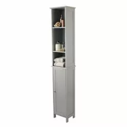 Lloyd Pascal Rimini Grey Tall Cabinet -Dunelm Sales Store 1000114251 alt04