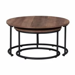 Dunelm Fulton Coffee Nest Of Tables Pine Effect -Dunelm Sales Store 1000117131 alt02