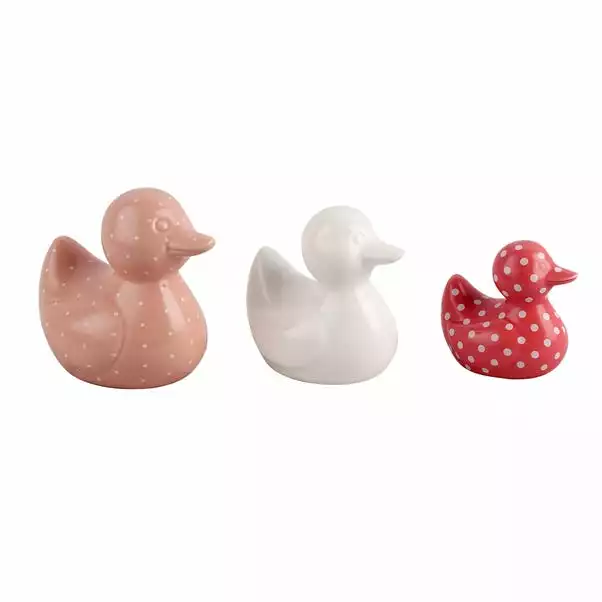 Dunelm Set Of 3 Ceramic Ducks 2 Dunelm Set Of 3 Ceramic Ducks - Image 2