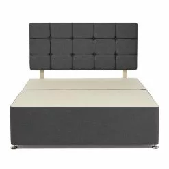 Bedmaster Universal 2 Drawer Linen Divan Base With Headboard -Dunelm Sales Store 1000119444 alt02