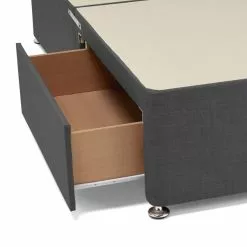 Bedmaster Universal 2 Drawer Linen Divan Base With Headboard -Dunelm Sales Store 1000119444 alt05