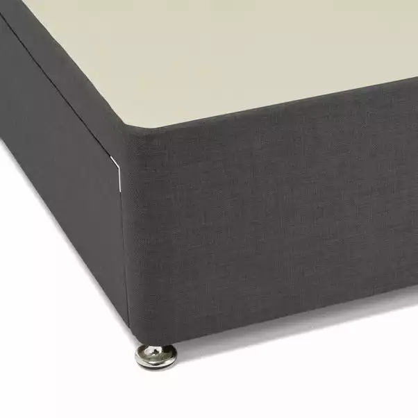 Dunelm Universal Charcoal Linen Divan Base 6 Dunelm Universal Charcoal Linen Divan Base - Image 6