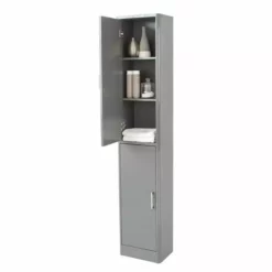 Lloyd Pascal Sicily Grey Tall Cabinet 8 Lloyd Pascal Sicily Grey Tall Cabinet -Dunelm Sales Store 1000133511 alt03