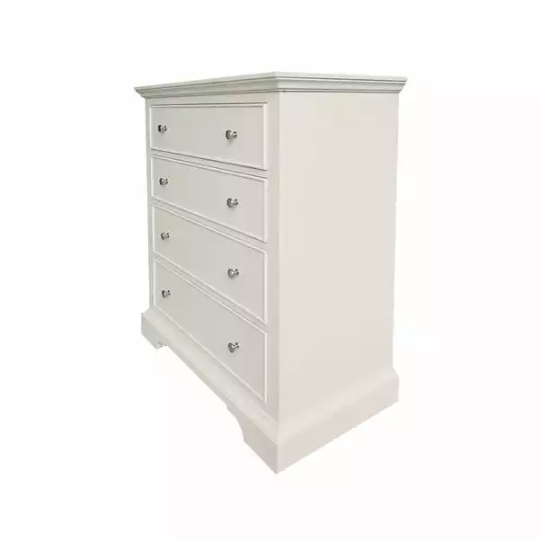 Dunelm Charlotte 4 Drawer Chest, Ivory 4 Dunelm Charlotte 4 Drawer Chest, Ivory - Image 4