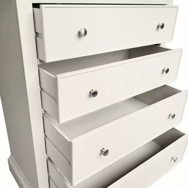 Dunelm Charlotte 4 Drawer Chest, Ivory 5 Dunelm Charlotte 4 Drawer Chest, Ivory - Image 5