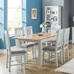 Julian Bowen Richmond Extending Natural Dining Table -Dunelm Sales Store 1000136969 alt05