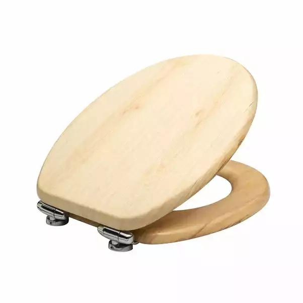Dunelm Wooden Veneer Toilet Seat 2 Dunelm Wooden Veneer Toilet Seat - Image 2