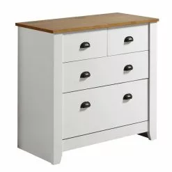 Seconique Ludlow 3 Piece Bedroom Furniture Set, White & Pine -Dunelm Sales Store 1000141225 alt02