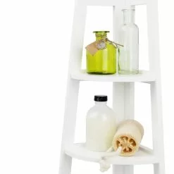 Lloyd Pascal White 4 Tier Corner Shelving Unit -Dunelm Sales Store 1000145646 alt02