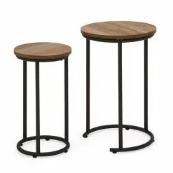 Dunelm Fulton Nest Of Tables Pine Effect -Dunelm Sales Store 1000146591 alt02