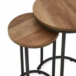 Dunelm Fulton Nest Of Tables Pine Effect -Dunelm Sales Store 1000146591 alt05
