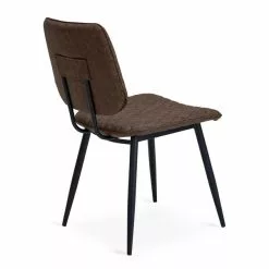 Dunelm Austin Set Of 2 Faux Leather Brown Dining Chairs -Dunelm Sales Store 1000147446 alt03