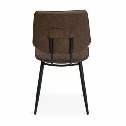 Dunelm Austin Set Of 2 Faux Leather Brown Dining Chairs -Dunelm Sales Store 1000147446 alt04