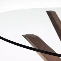 Julian Bowen Chelsea Round Glass Table -Dunelm Sales Store 1000157378 alt02