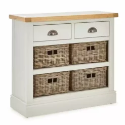Dunelm Compton Ivory Console Table With Baskets -Dunelm Sales Store 1000157740 alt02