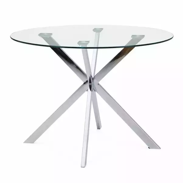 Dunelm Lumia Glass Round Table 3 Dunelm Lumia Glass Round Table - Image 3