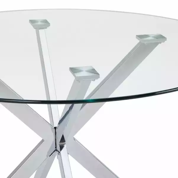 Dunelm Lumia Glass Round Table 4 Dunelm Lumia Glass Round Table - Image 4