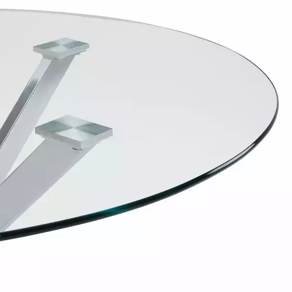 Dunelm Lumia Glass Round Table 5 Dunelm Lumia Glass Round Table - Image 5