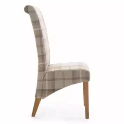 Dunelm Chester Set Of 2 Dining Chairs Natural Woven Check -Dunelm Sales Store 1000157944 alt03