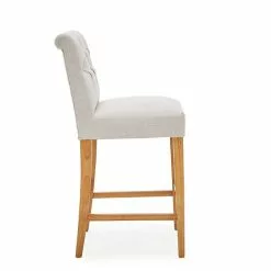 Dunelm Newbury Bar Stool Natural Linen -Dunelm Sales Store 1000157975 alt03