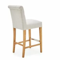 Dunelm Newbury Bar Stool Natural Linen -Dunelm Sales Store 1000157975 alt04