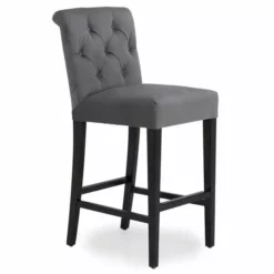 Dunelm Newbury Bar Stool Grey Velvet -Dunelm Sales Store 1000157976 alt02
