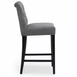Dunelm Newbury Bar Stool Grey Velvet -Dunelm Sales Store 1000157976 alt03