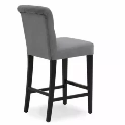Dunelm Newbury Bar Stool Grey Velvet -Dunelm Sales Store 1000157976 alt04