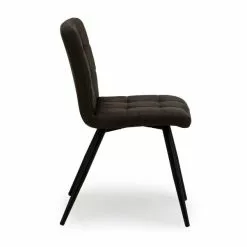 Dunelm Porter Set Of 2 Dining Chairs Grey Microsuede -Dunelm Sales Store 1000157983 alt04