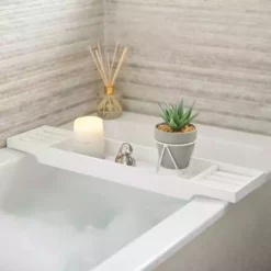 Dunelm Marble Effect Bamboo Bath Rack -Dunelm Sales Store 1000160226 alt03