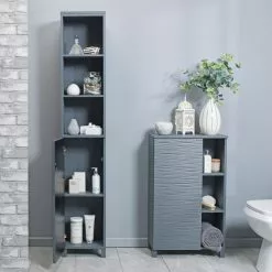 Lloyd Pascal Grey Wave Tall Cabinet -Dunelm Sales Store 1000160243 alt04