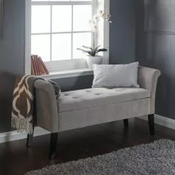 GFW Balmoral Silver Chenille Window Seat -Dunelm Sales Store 1000160631 alt02