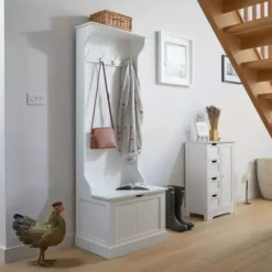 Lloyd Pascal Colonial White Tall Hallway Unit -Dunelm Sales Store 1000166493 alt03