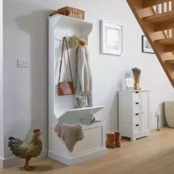 Lloyd Pascal Colonial White Tall Hallway Unit -Dunelm Sales Store 1000166493 alt04