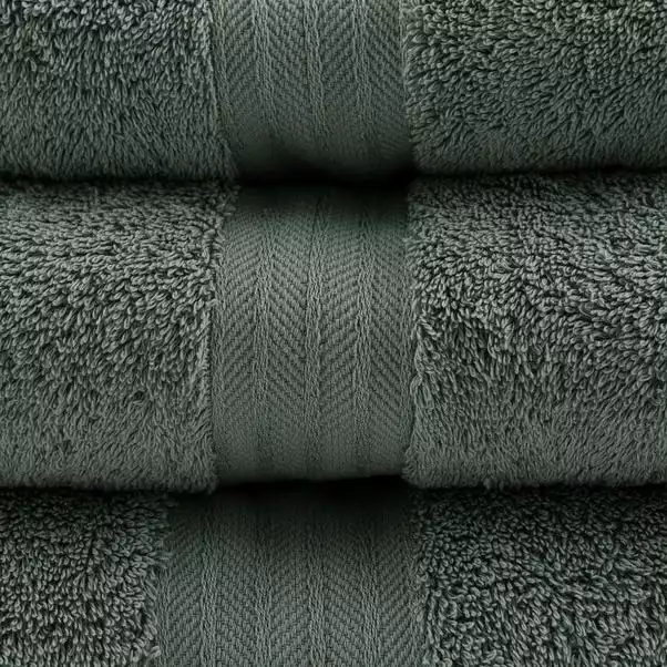 Dunelm Forest Green Egyptian Cotton Towel 3 Dunelm Forest Green Egyptian Cotton Towel - Image 3