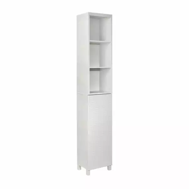 Lloyd Pascal White Wave Tall Cabinet 2 Lloyd Pascal White Wave Tall Cabinet - Image 2