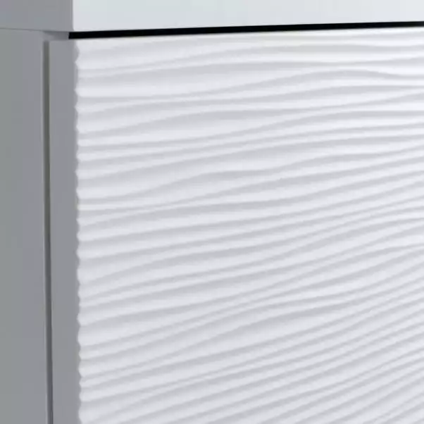 Lloyd Pascal White Wave Tall Cabinet 3 Lloyd Pascal White Wave Tall Cabinet - Image 3